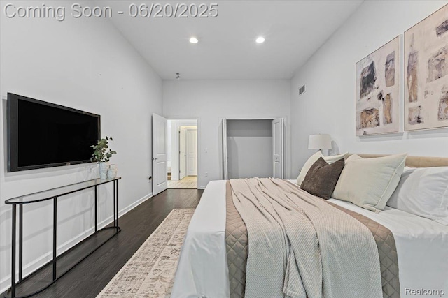 3440 Lone Pine Rd, West Bloomfield, MI 48323 - bedroom with recessed lighting and dark wood-type flooring