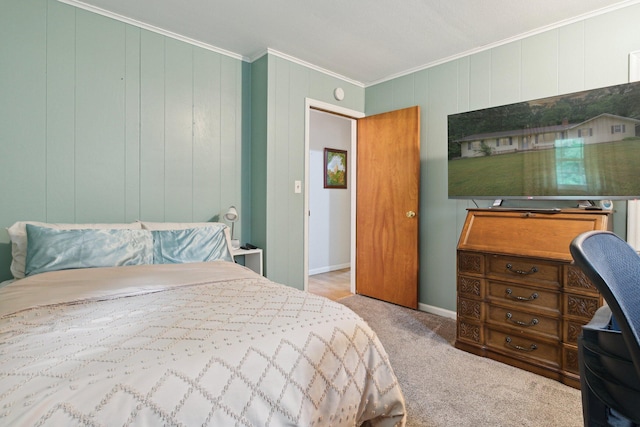 70838 Ridgewood Dr, Edwardsburg, MI 49112 - bedroom featuring ornamental molding and carpet