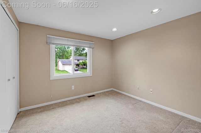 34516 Bunker Hill Dr, Farmington, MI 48331 - empty room featuring carpet flooring and recessed lighting