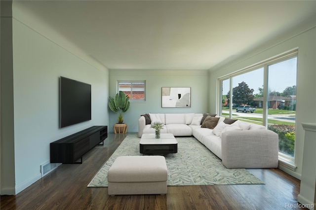 8177 Gary Ave, Westland, MI 48185 - living area featuring wood finished floors and baseboards