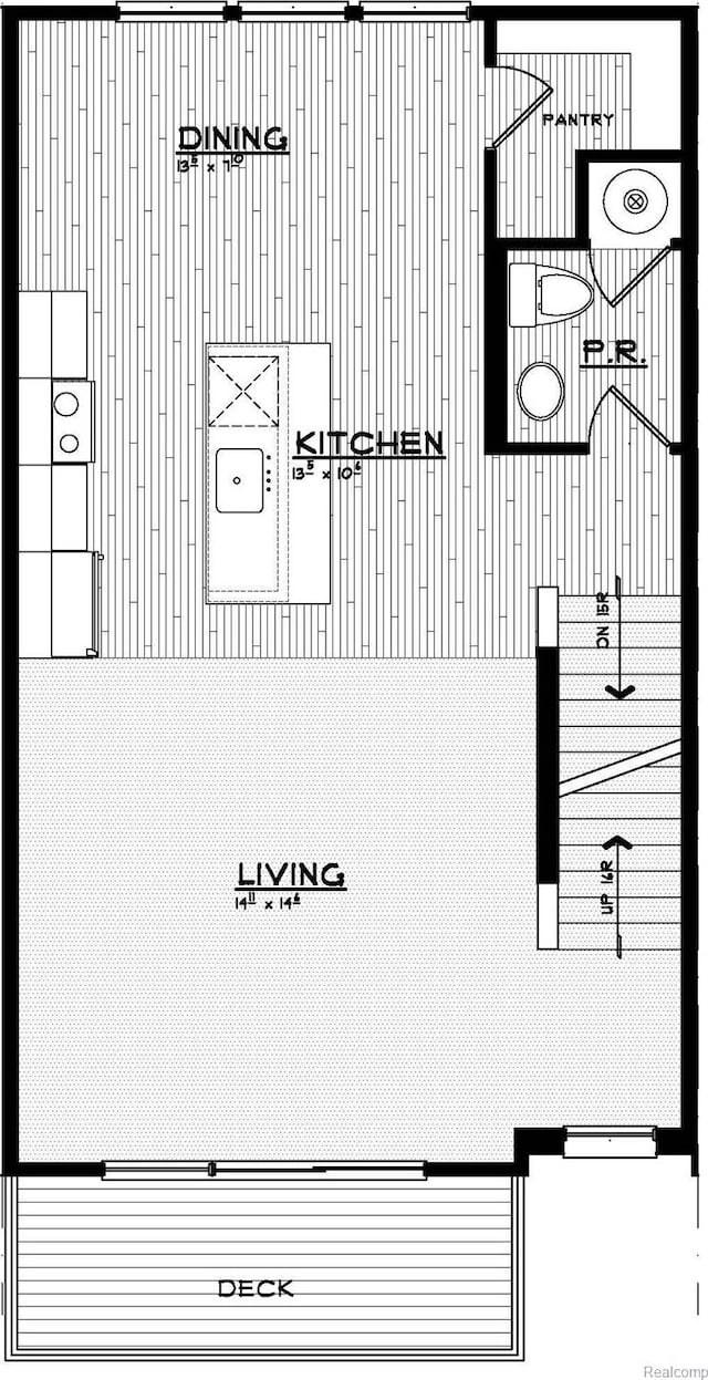 1058 Hampton Cir Unit 74, Detroit, MI 48207 - view of home floor plan