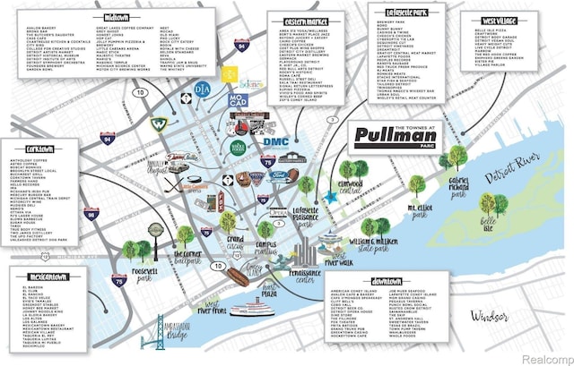 1058 Hampton Cir Unit 74, Detroit, MI 48207 - map / location