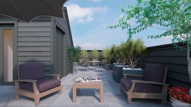 1058 Hampton Cir Unit 74, Detroit, MI 48207 - view of patio / terrace