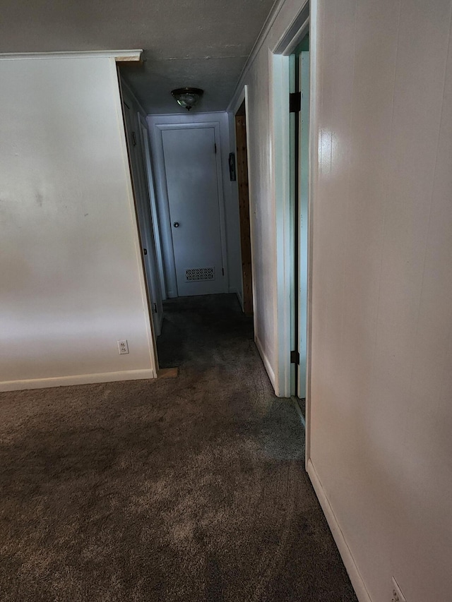 368 Old Hickory Dr, Coldwater, MI 49036 - hall featuring dark carpet and baseboards