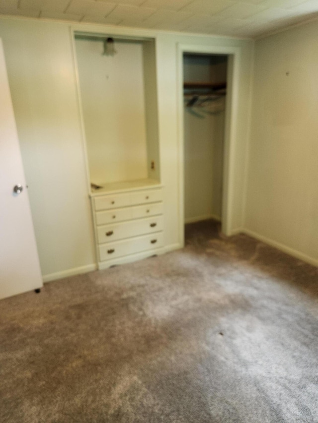 368 Old Hickory Dr, Coldwater, MI 49036 - unfurnished bedroom featuring carpet and two closets