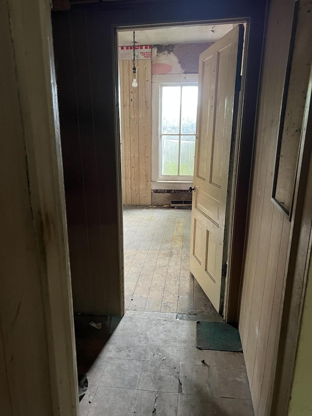 102 Allett St, Allegan, MI 49010 - corridor with wooden walls