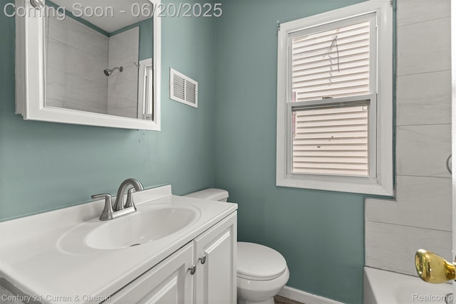 9045 Burnette St, Detroit, MI 48204 - full bathroom featuring vanity, a shower, and a tub