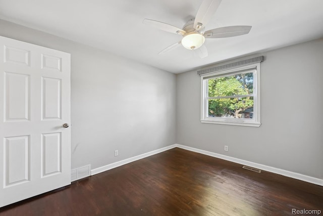 31740 Nelson Dr, Warren, MI 48088 - unfurnished room with a ceiling fan and wood finished floors