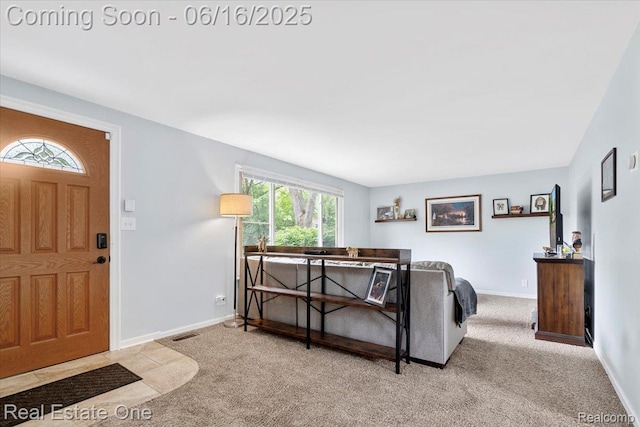 20558 Meridian Rd, Grosse Ile, MI 48138 - carpeted living room featuring baseboards