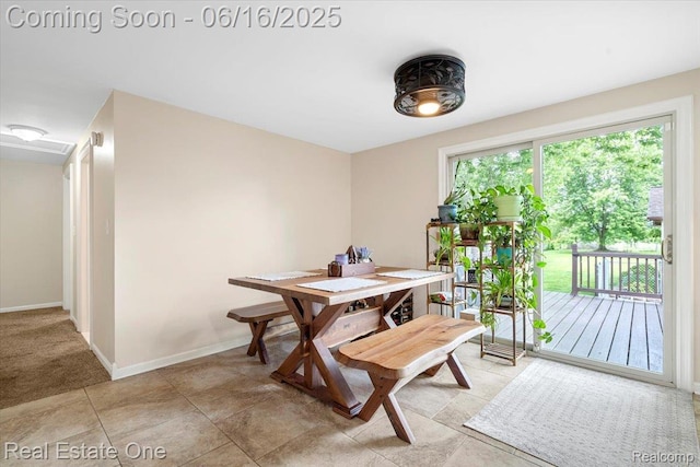 20558 Meridian Rd, Grosse Ile, MI 48138 - dining room featuring baseboards