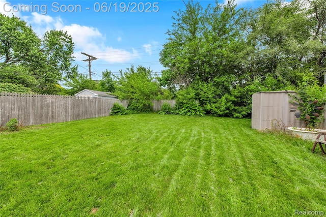 25044 Comfort, Center Line, MI 48015 - view of yard featuring a shed