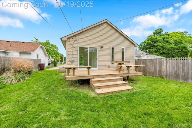 25044 Comfort, Center Line, MI 48015 - rear view of house with a deck