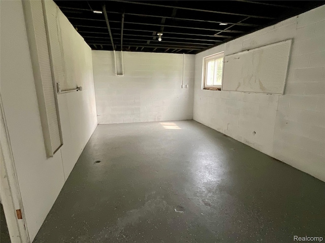 3615 N Mill Rd, Dryden, MI 48428 - below grade area with concrete block wall
