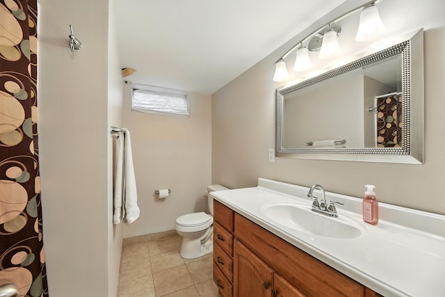 1548 Old Hickory Ln, Saint Joseph, MI 49085 - full bath featuring vanity, tile patterned floors, and curtained shower