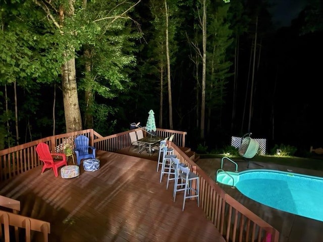 13421 Woodland Ct, Big Rapids, MI 49307 - view of pool with a deck