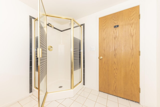 492 Colin Cir, Ann Arbor, MI 48103 - bathroom with a shower stall and tile patterned floors