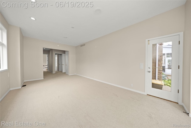 2505 Cedar Key Dr, Lake Orion, MI 48360 - carpeted empty room with baseboards and recessed lighting
