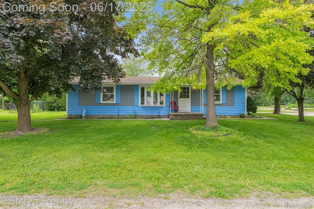 36513 Evans St, New Boston, MI 48164 - view of front of home with a front yard