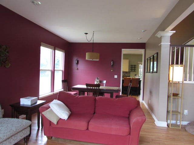 1995 Frances Way, Ypsilanti, MI 48198 - living area featuring light wood finished floors and baseboards