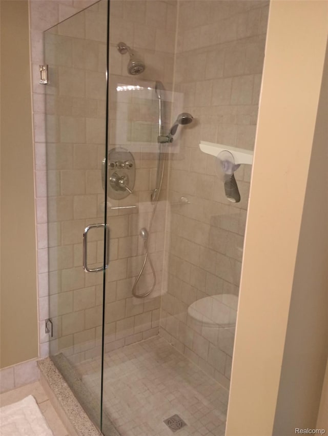 50703 Harbour View Dr N, New Baltimore, MI 48047 - full bathroom with a shower stall and tile patterned floors