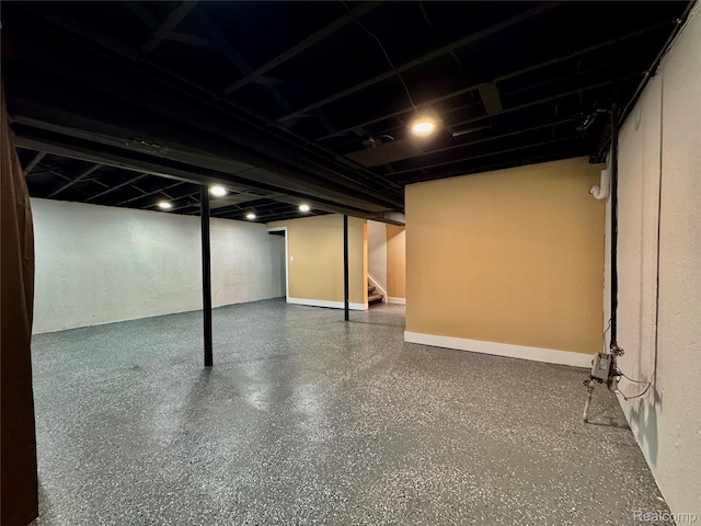 297 W Yale Ave, Pontiac, MI 48340 - finished basement with stairway