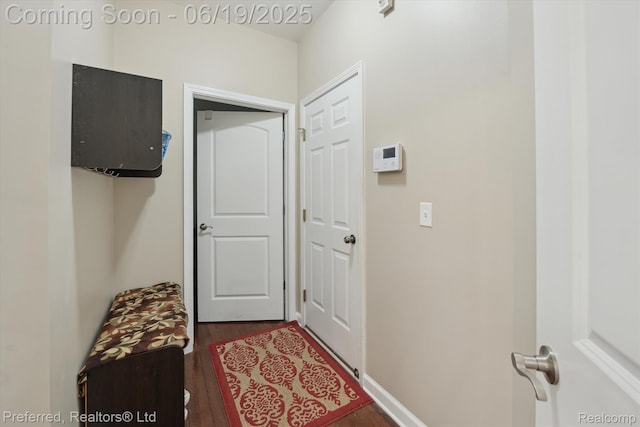 51159 Luke Ln, Novi, MI 48374 - doorway with dark wood finished floors