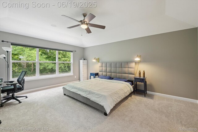 51159 Luke Ln, Novi, MI 48374 - carpeted bedroom featuring a desk and a ceiling fan