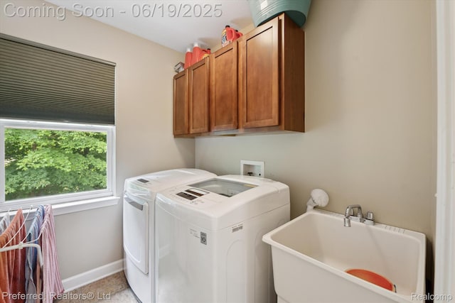 51159 Luke Ln, Novi, MI 48374 - washroom with washer and dryer and cabinet space