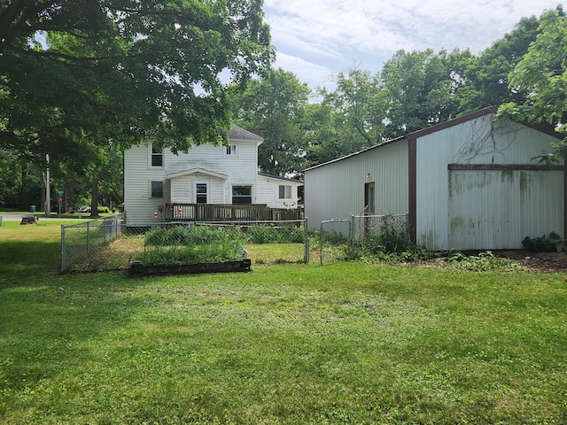 222 Scribner St, Delton, MI 49046 - view of yard with an outbuilding and an outdoor structure