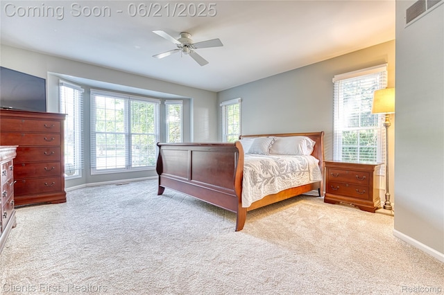 1070 Pointe Place Ct, Rochester, MI 48307 - carpeted bedroom featuring baseboards and a ceiling fan