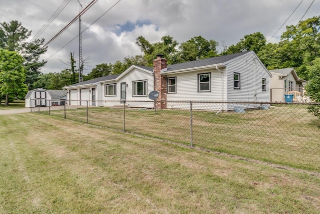 275 Pawnee St, Battle Creek, MI 49014 - ranch-style home with a chimney
