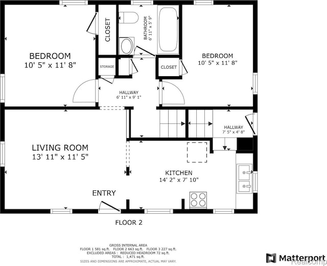 20115 Pelkey St, Detroit, MI 48205 - view of floor plan / room layout