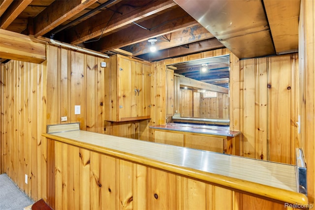 807 Barrington Rd, Grosse Pointe Park, MI 48230 - bar with wooden walls and a sauna