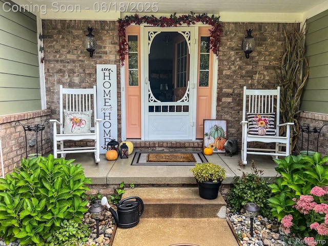 11236 Chyna Run, Davisburg, MI 48350 - property entrance featuring a porch