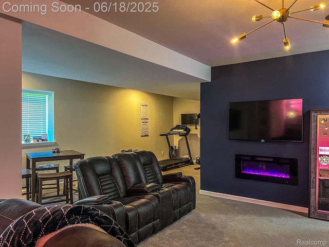 11236 Chyna Run, Davisburg, MI 48350 - living area with carpet floors and baseboards