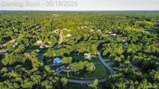 11236 Chyna Run, Davisburg, MI 48350 - aerial overview of property's location featuring a forest