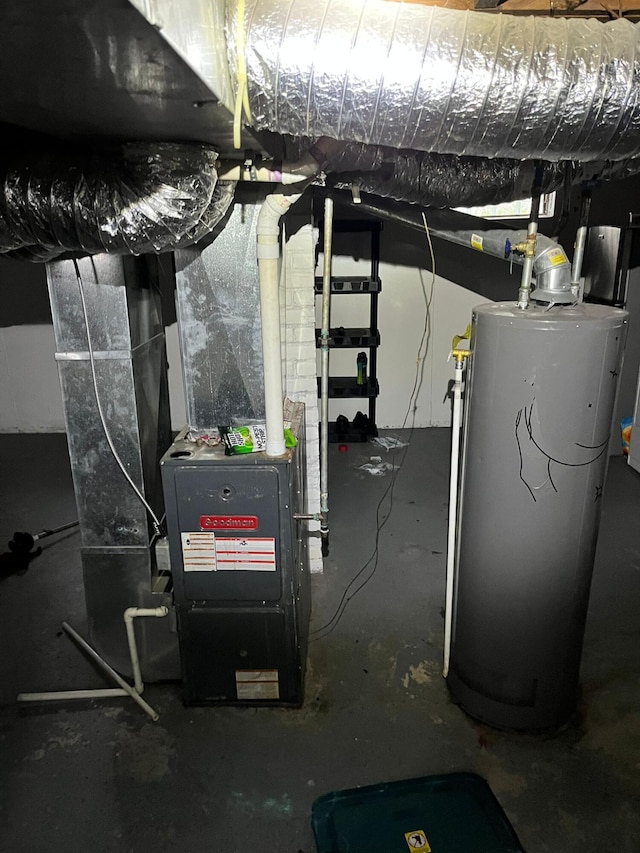 8627 Stout St, Detroit, MI 48228 - utility room with water heater
