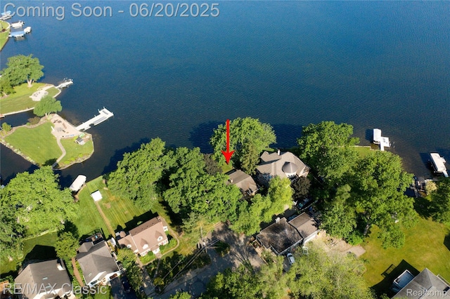 1861 Ladd Rd, Wolverine Lake, MI 48390 - view of property location featuring nearby suburban area and a nearby body of water