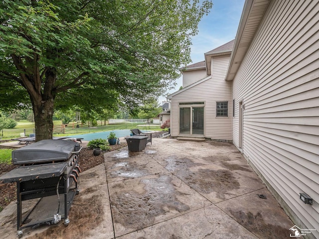 831 Saint James Park Ave, Monroe, MI 48161 - fenced backyard featuring grilling area and a patio area