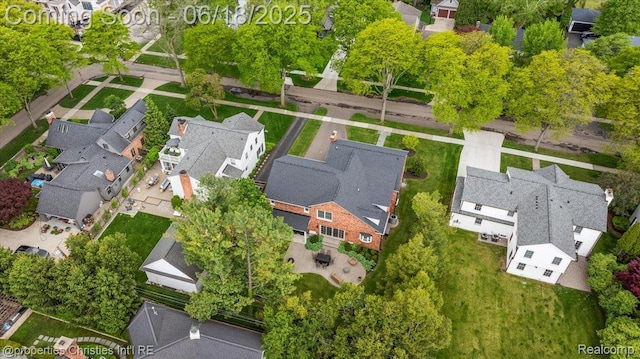 586 Fairfax St, Birmingham, MI 48009 - aerial view of residential area