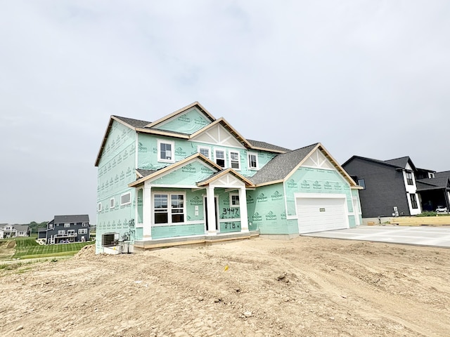 3447 Conrail Dr SW, Byron Center, MI 49315 - unfinished property with concrete driveway and an attached garage