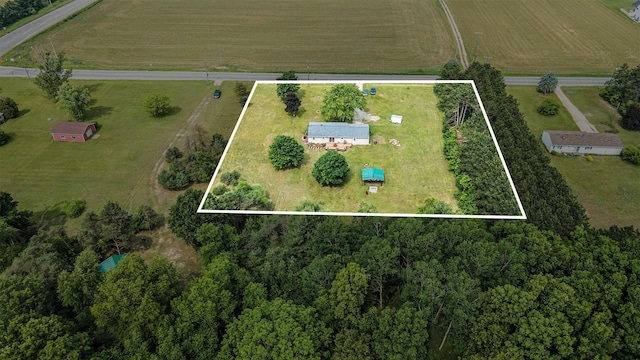 1602 Mccann Rd, Hastings, MI 49058 - aerial view of sparsely populated area featuring property parcel outlined