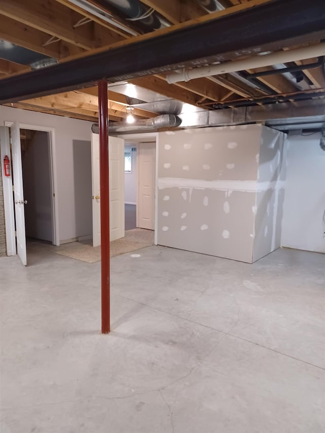 3144 Amsterdam Dr, Clio, MI 48420 - view of unfinished below grade area