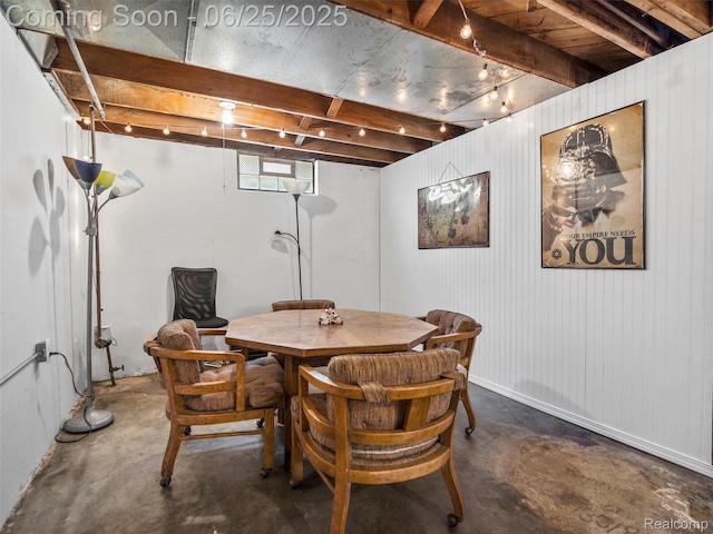 34286 Glover St, Wayne, MI 48184 - dining area featuring concrete floors