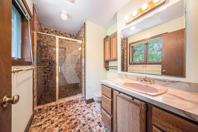 7385 Macomber Ct, Ann Arbor, MI 48103 - bathroom with vanity and a shower stall