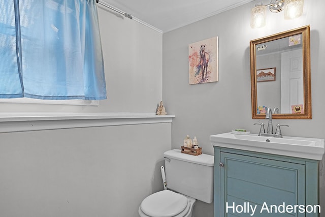37137 30th St, Paw Paw, MI 49079 - bathroom featuring vanity and crown molding