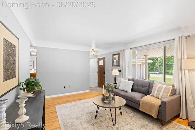 15615 S Midway Ave, Allen Park, MI 48101 - living room with wood finished floors and baseboards