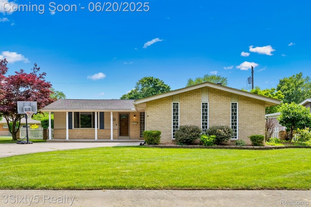 15615 S Midway Ave, Allen Park, MI 48101 - view of front of house with brick siding and concrete driveway