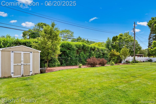 15615 S Midway Ave, Allen Park, MI 48101 - view of yard with a storage shed