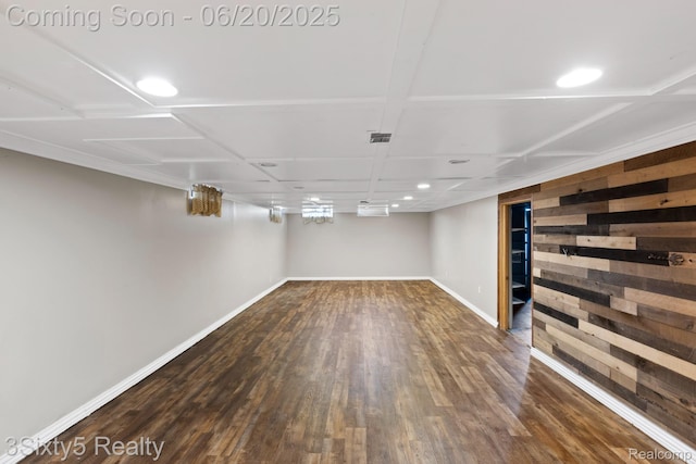15615 S Midway Ave, Allen Park, MI 48101 - finished basement with wood finished floors and recessed lighting